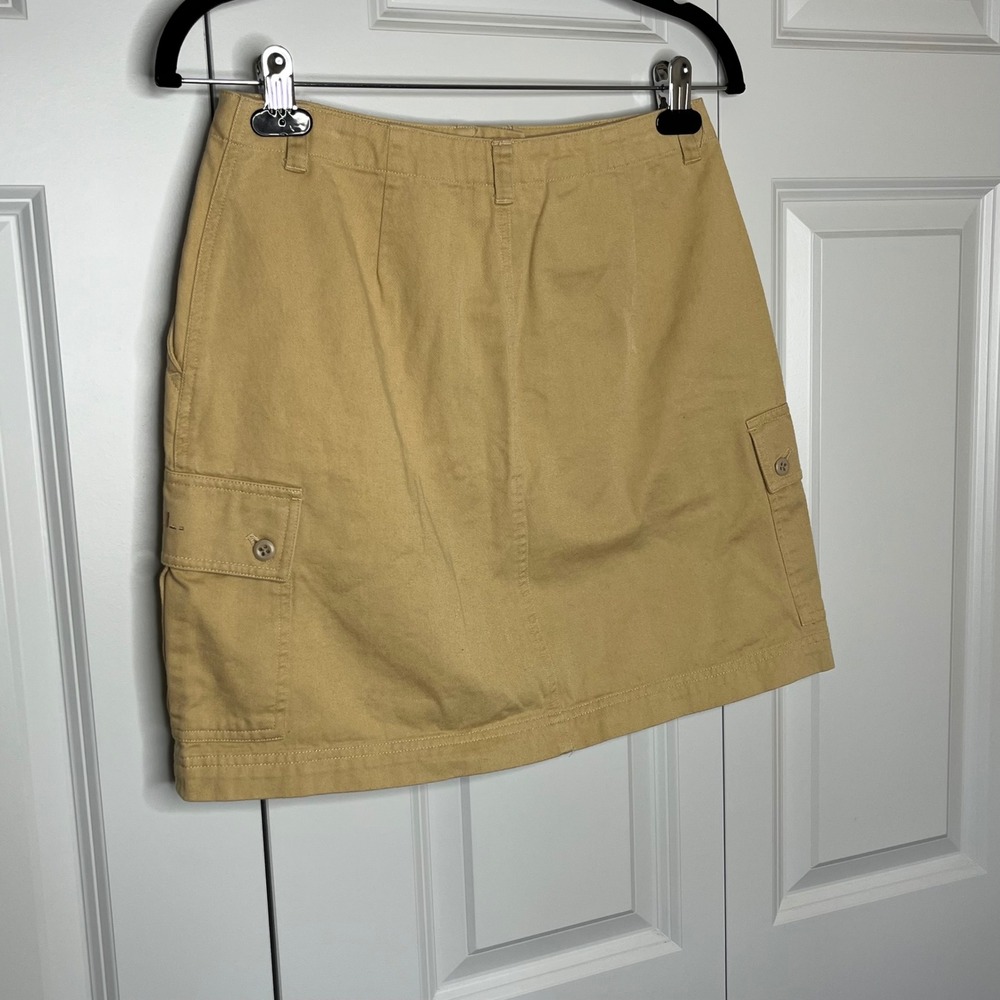 Lauren Ralph Lauren Cargo Mini Skirt Khaki Utility Casual Size 4 - Picture 3 of 7